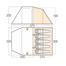 Tent VANGO Beta 550 XL VANGO - view 3