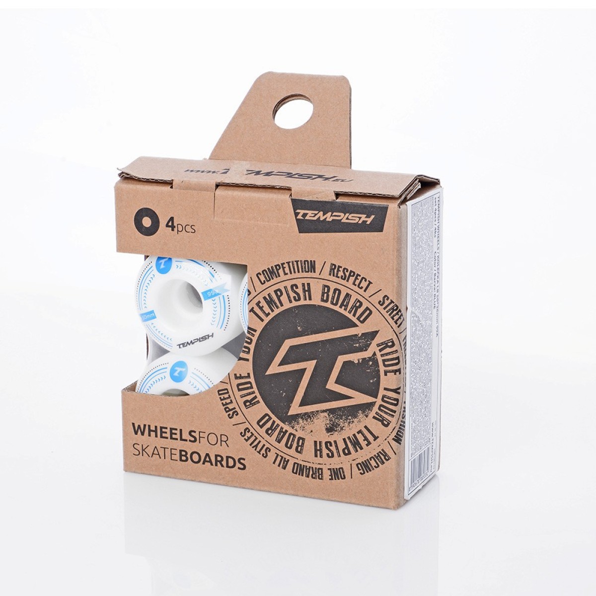 Комплект колела за скейтборд 99A 50x36mm - 4бр TEMPISH - изглед 4
