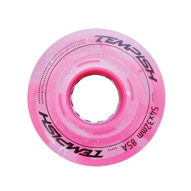 Комплект светещи колела за ролкови кънки 54х32mm 85A - 4бр quad flashing TEMPISH - изглед 1