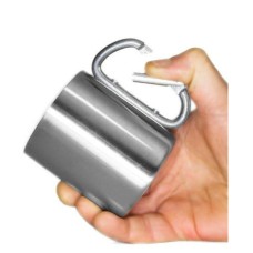 Double wall stainless steel mug CAO with carabiner CAO - view 3