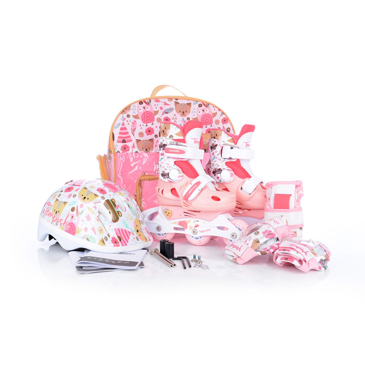 Детски регулируеми ролери Wild skate set TEMPISH - изглед 14