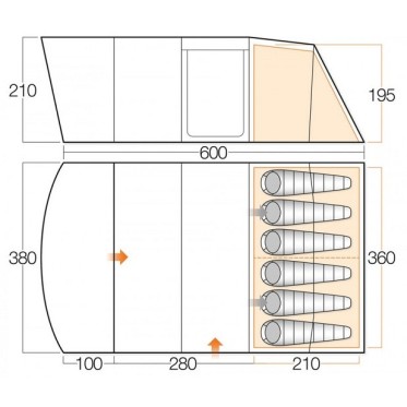 Tent VANGO Avington 600XL VANGO - view 3