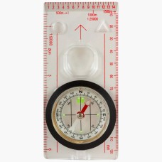 Професионален Картографски Компас Highlander Deluxe Map Compass – Сгъваем Оптичен Компас за Навигация и Оцеляване