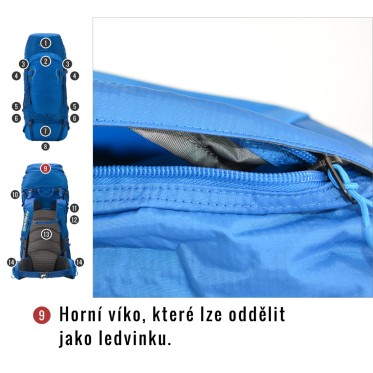 BACKPACK RANIS 70 RED HUSKY - view 15