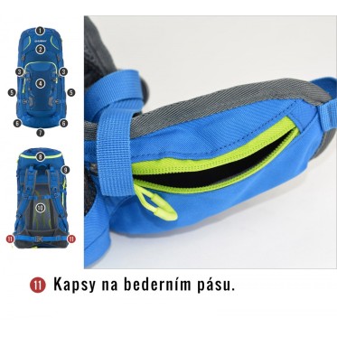 Backpack SLOPER 45 BLACK HUSKY - view 7