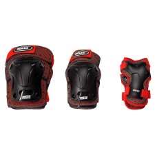 Комплект протектори JR VENTILATED 3-PACK red/blacK ROCES - изглед 2