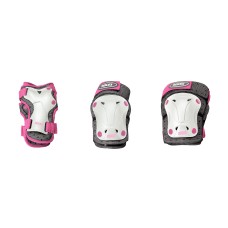 Protectors set JR VENTILATED 3-PACK white/pink ROCES - view 3