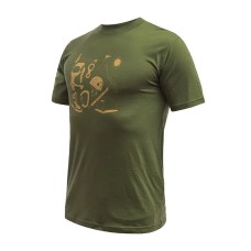 Men’s Sensor Merino Active Hiking 100% Merino Wool T-Shirt (Short Sleeve) – Safari Green