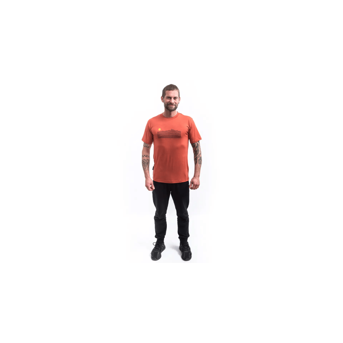 Мъжка мерино тениска ACTIVE SUNRIS terracotta SENSOR - изглед 5 - Extreme-bg.com Мъжка мерино тениска ACTIVE SUNRIS terracotta SENSOR - изглед 5