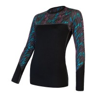 Дамска мерино блуза IMPRESS BLK/STRIPES - Extreme-bg.com Дамска мерино блуза IMPRESS BLK/STRIPES