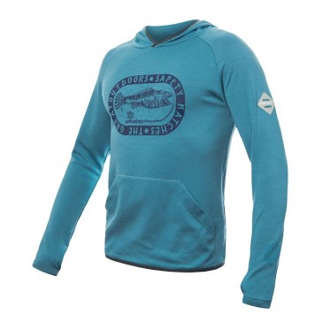 Мъжки мерино суичър с полар MERINO UPPER outdoors mint blue SENSOR - изглед 1