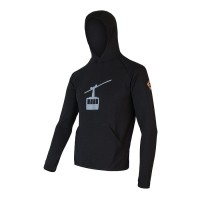 Мъжки мерино суичър с полар MERINO UPPER Gondola black