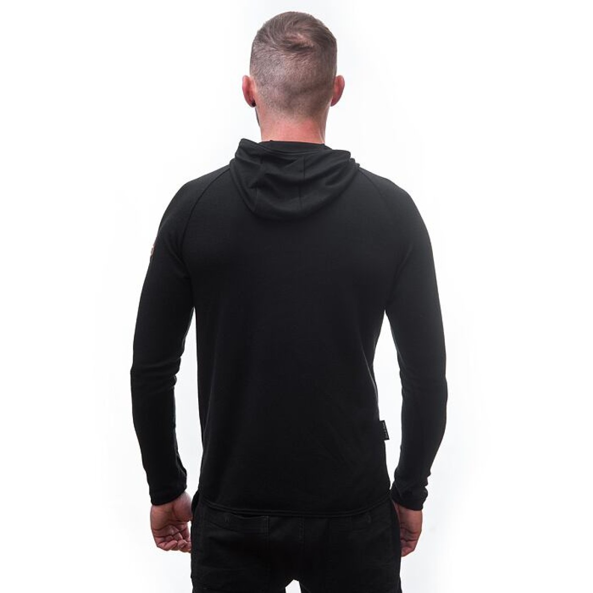 Мъжки мерино суичър с полар MERINO UPPER Gondola black SENSOR - изглед 4 - Extreme-bg.com Мъжки мерино суичър с полар MERINO UPPER Gondola black SENSOR - изглед 4