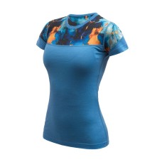 Women’s Sensor Merino Impress 100% Merino Wool T-Shirt (Short Sleeve) – Blue Universe