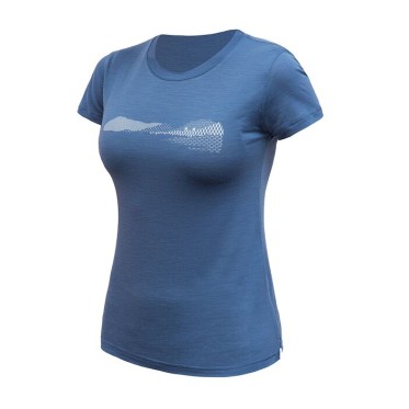 Lady's T-shirt Hills riviera blue SENSOR - view 2