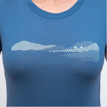 Lady's T-shirt Hills riviera blue SENSOR - view 5