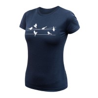 Lady's T-shirt Songbirds deep blue - Extreme-bg.com Lady's T-shirt Songbirds deep blue