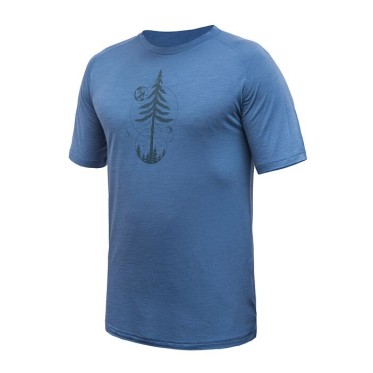 Man's T-shirt Earth riviera blue SENSOR - view 2