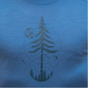 Man's T-shirt Earth riviera blue SENSOR - view 5