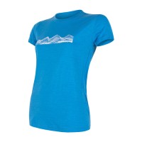 Дамска мерино тениска ACTIVE MOUNTAINS BLU