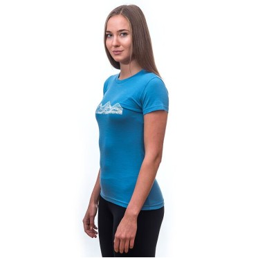 Дамска мерино тениска ACTIVE MOUNTAINS BLU SENSOR - изглед 6