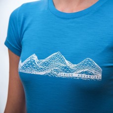 Дамска мерино тениска ACTIVE MOUNTAINS BLU SENSOR - изглед 3