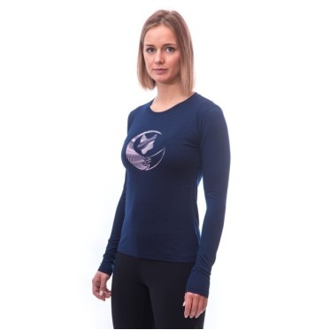 Дамска мерино блуза MERINO ACTIVE PT FOX deep blue SENSOR - изглед 3