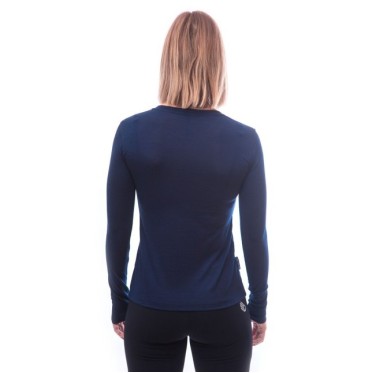 Дамска мерино блуза MERINO ACTIVE PT FOX deep blue SENSOR - изглед 5