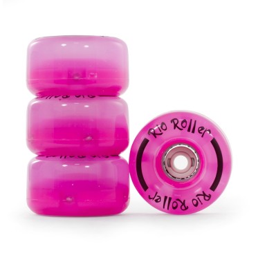 Set of flashing wheels for qyad skates Rio 535 FROST RIO ROLLER - view 2